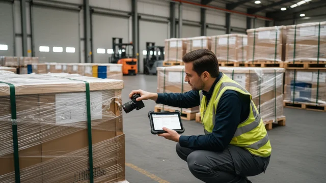 Inspection and digital condition capture for insured high-value project cargo