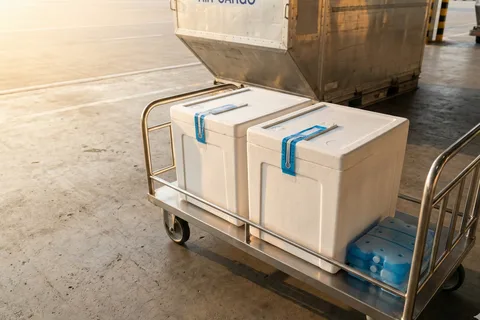 Sensitive industrial and regulated cargo prepared for secure multimodal shipment